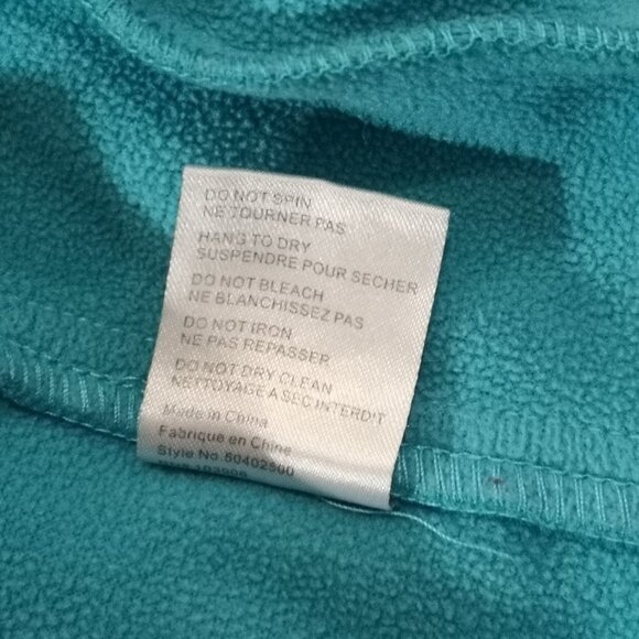 O'neill Ladies Size Medium Teal Full Zip Fitted Jacket with Faux Fur Lined Hood - Picture 4 of 8